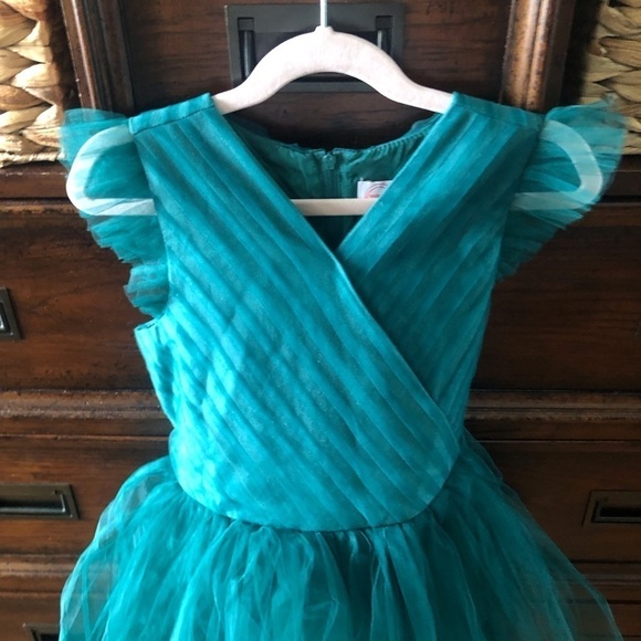 Wonder Nation Green tulle dress in size 7 - Picture 3 of 8